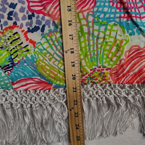 Lilly Pulitzer Jasmine Caftan Womens Xs/Small Roar of the Sea Cover Up - Picture 9 of 9